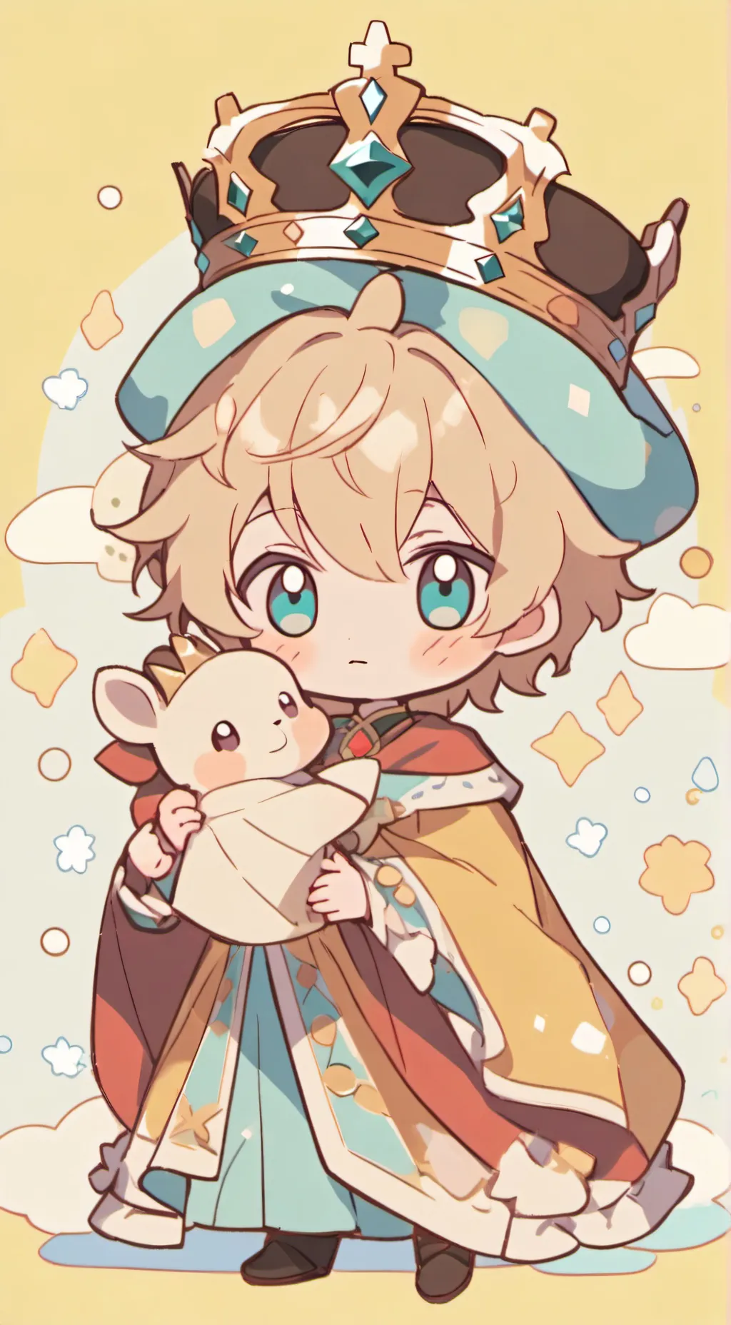 ai character: baby the king background