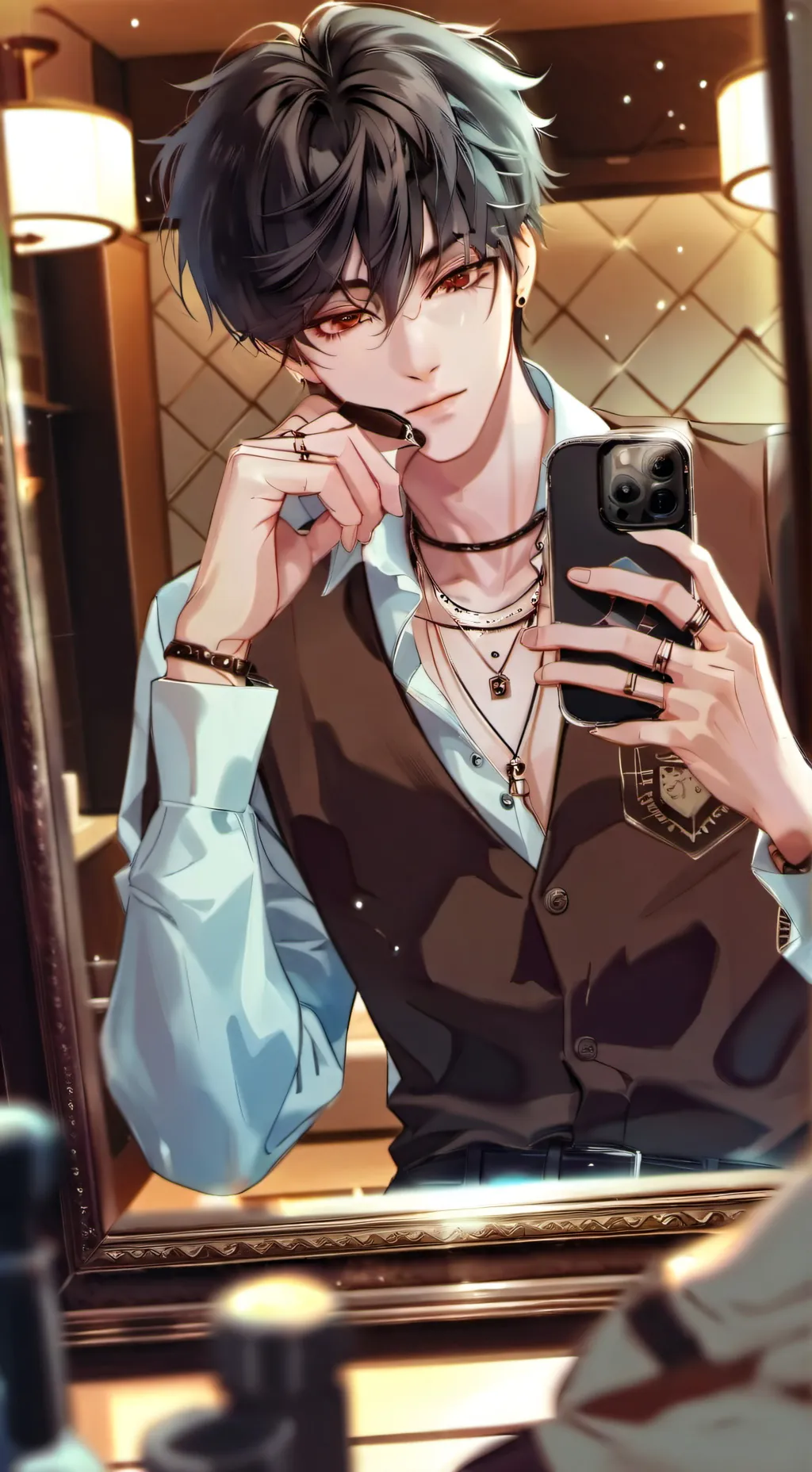 ai character: ~•★Oliver★•~ background