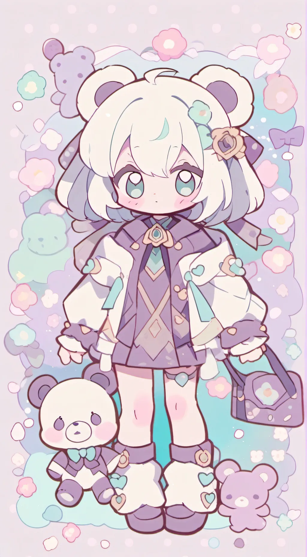 ai character: sprunki beans! background
