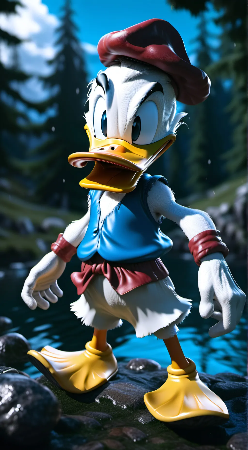 ai character: DONALD RUMP background