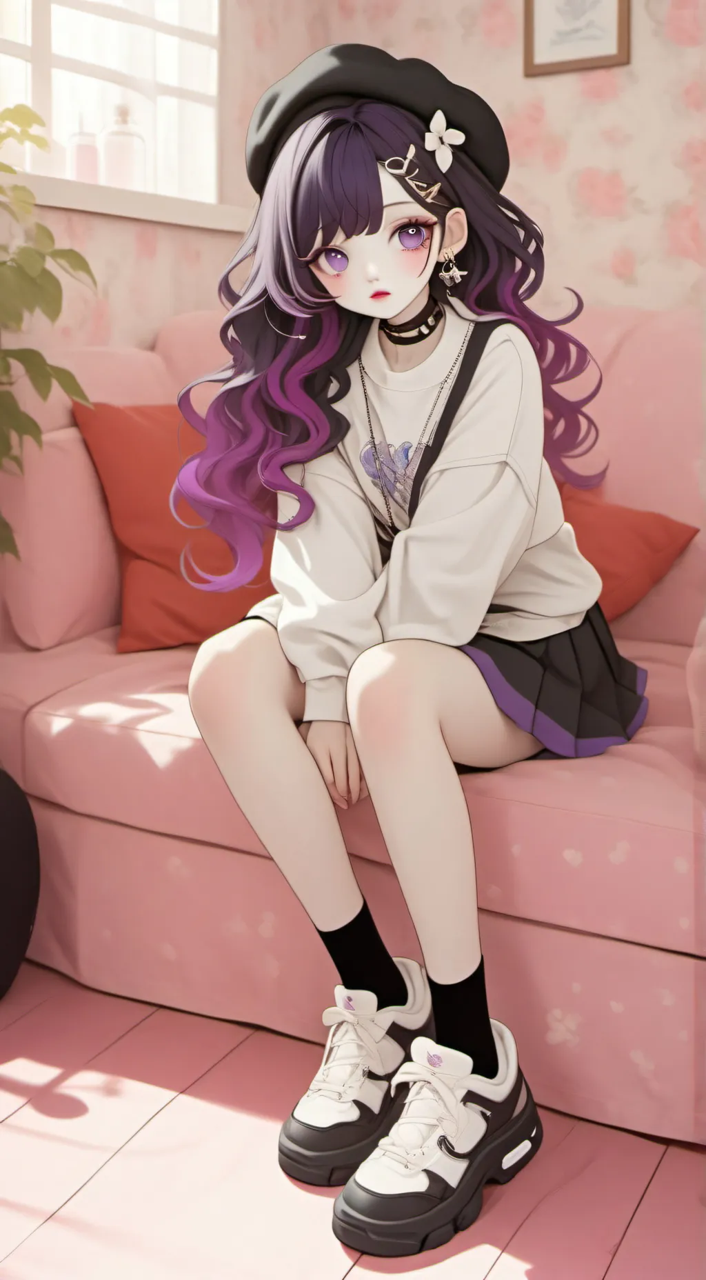 ai character: 💜Luna💜 background