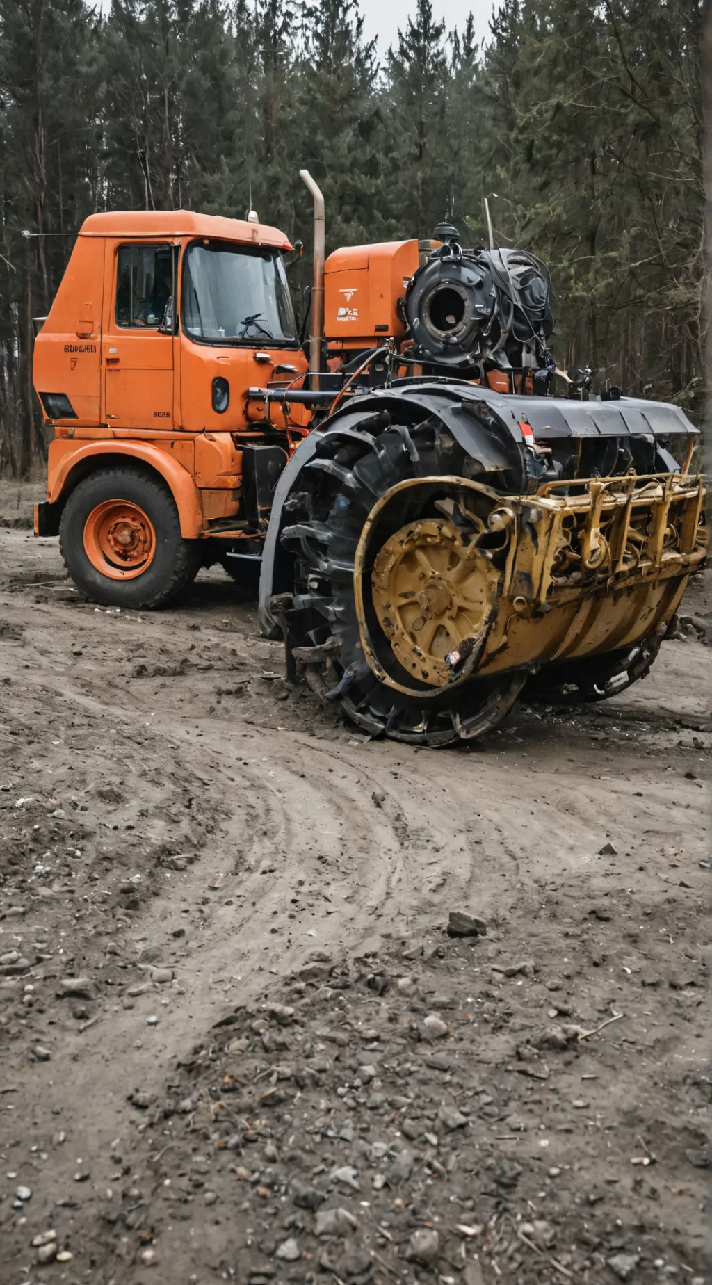 ai character: Трактор background