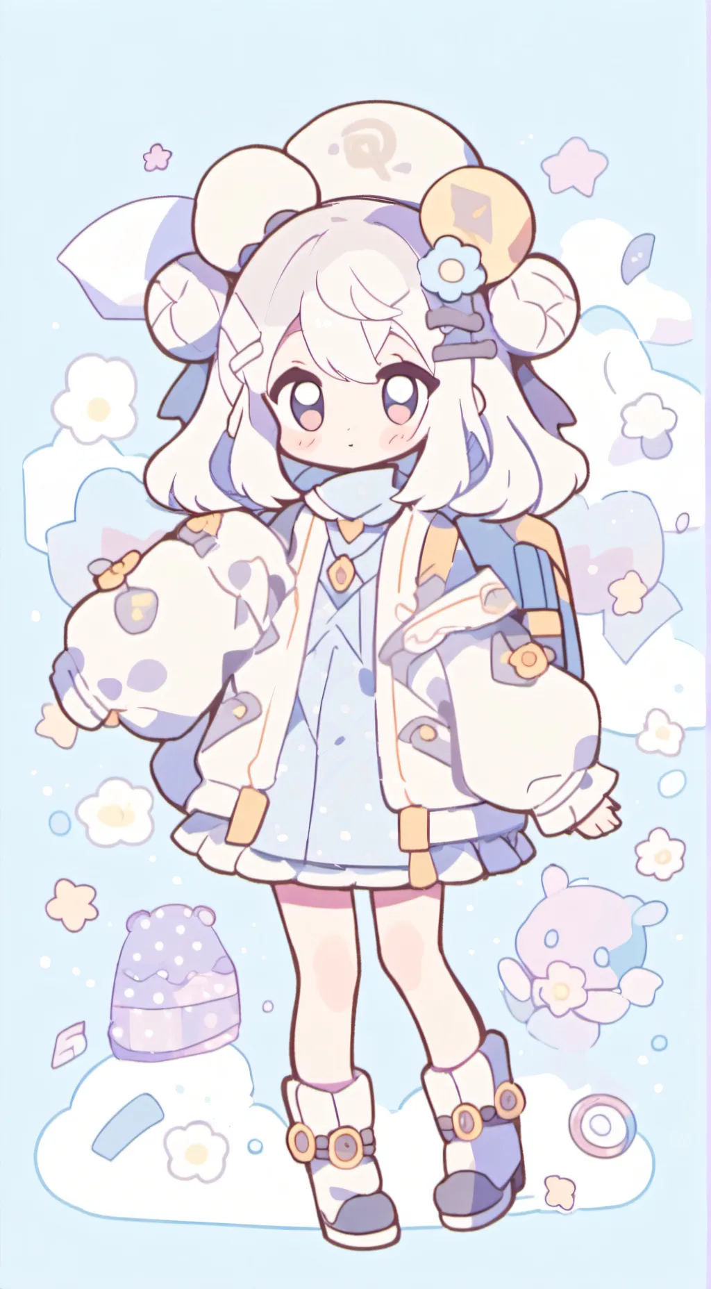 ai character: dw winter background