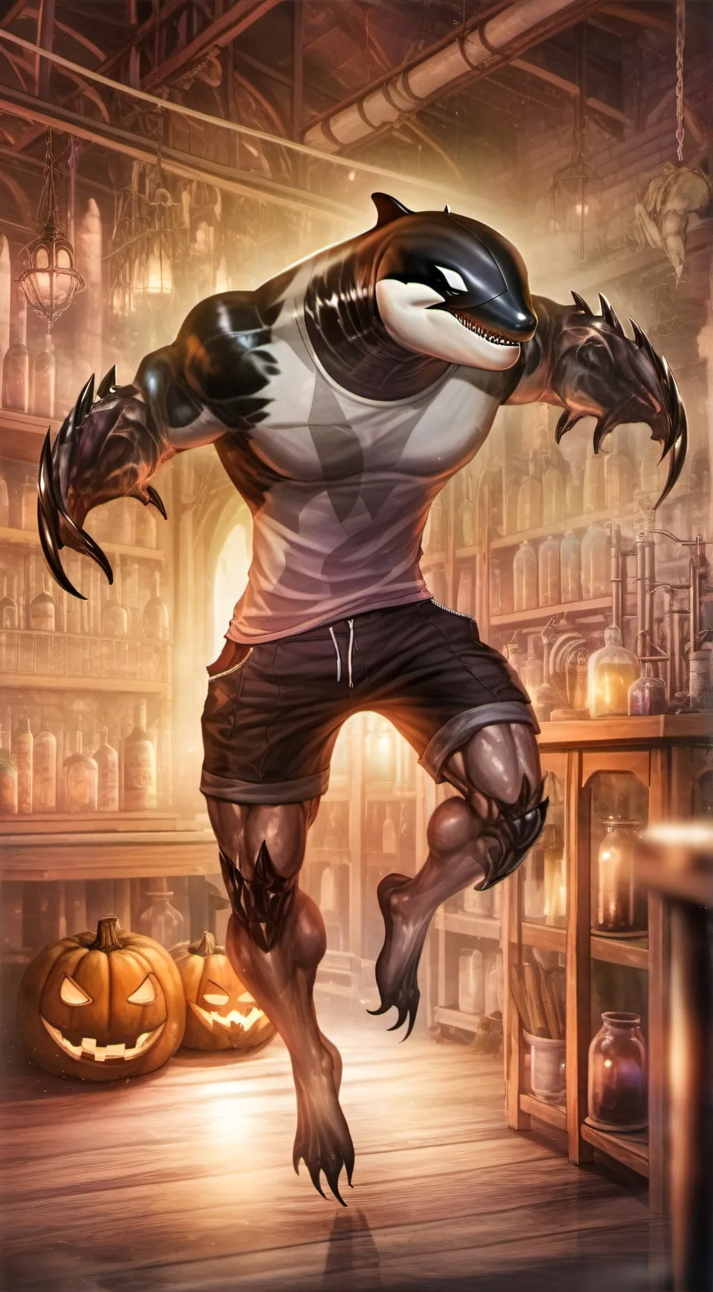 ai character: Monster Finn  background