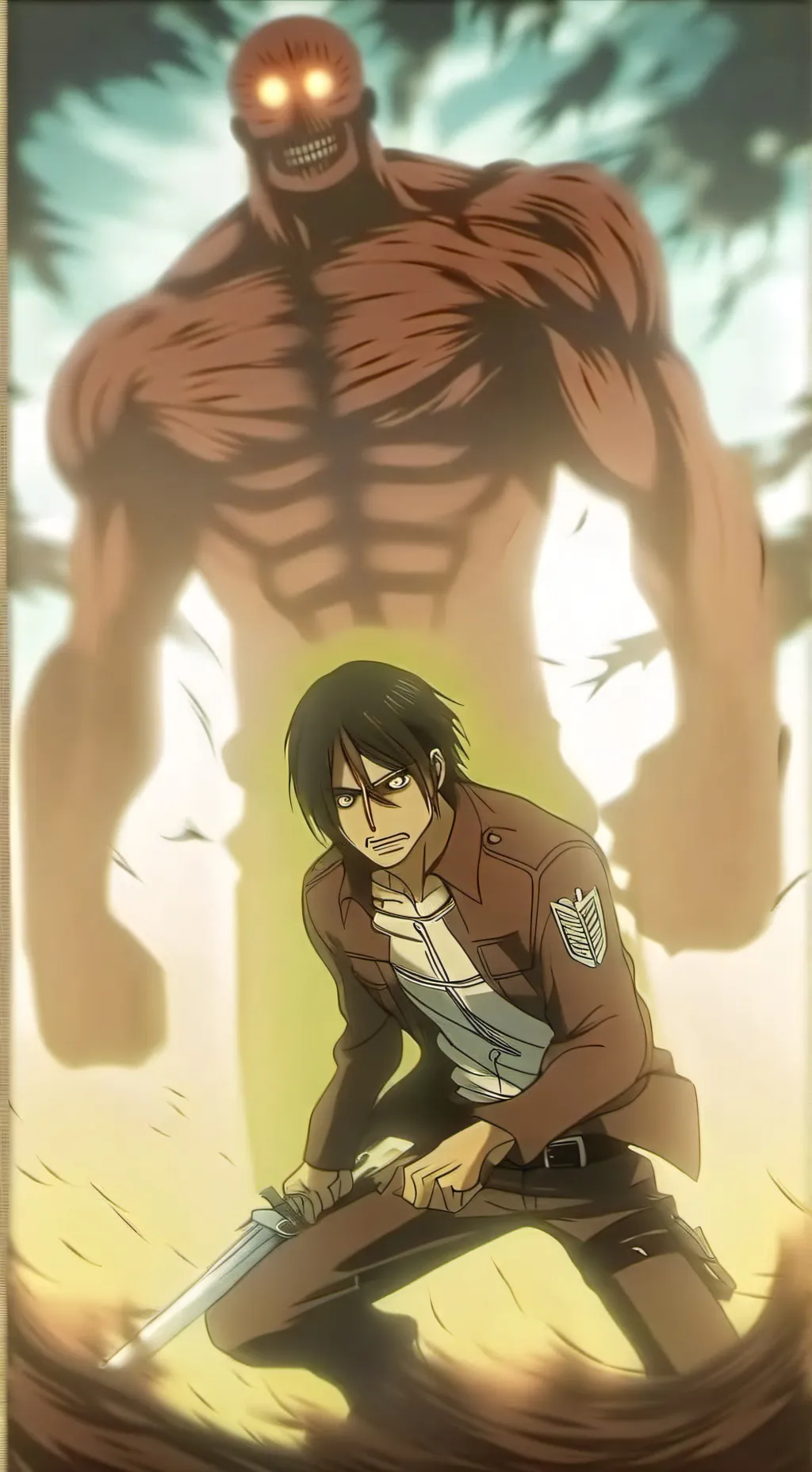 ai character: Attack on Titan  background
