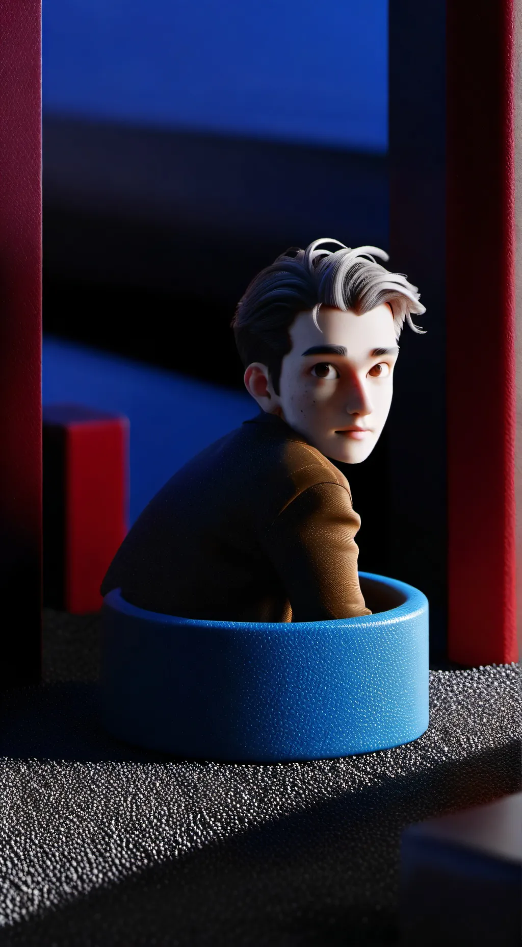 ai character: xd  background