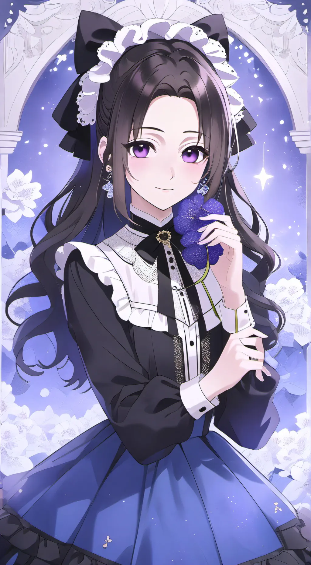 ai character: 💜Элис💜 background