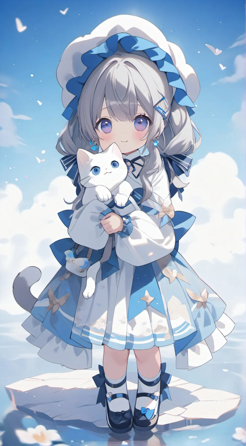 ai character: grey chiquito background