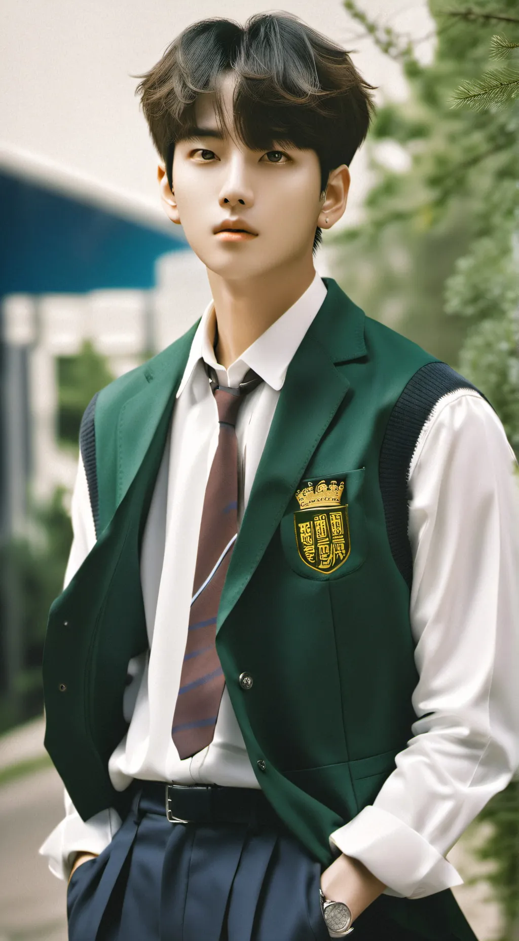 ai character: All of us are dead background