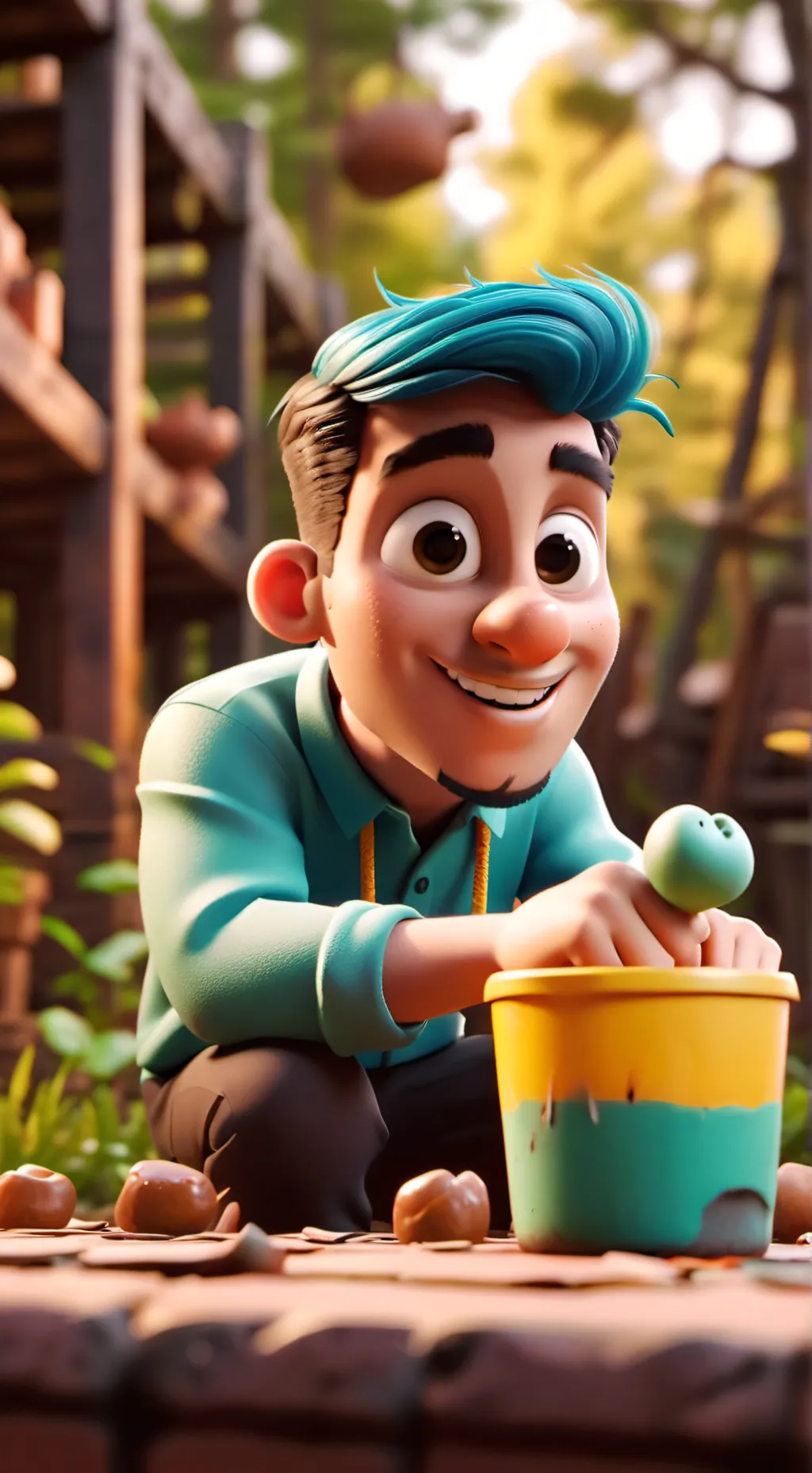 ai character: mohammed mollow background