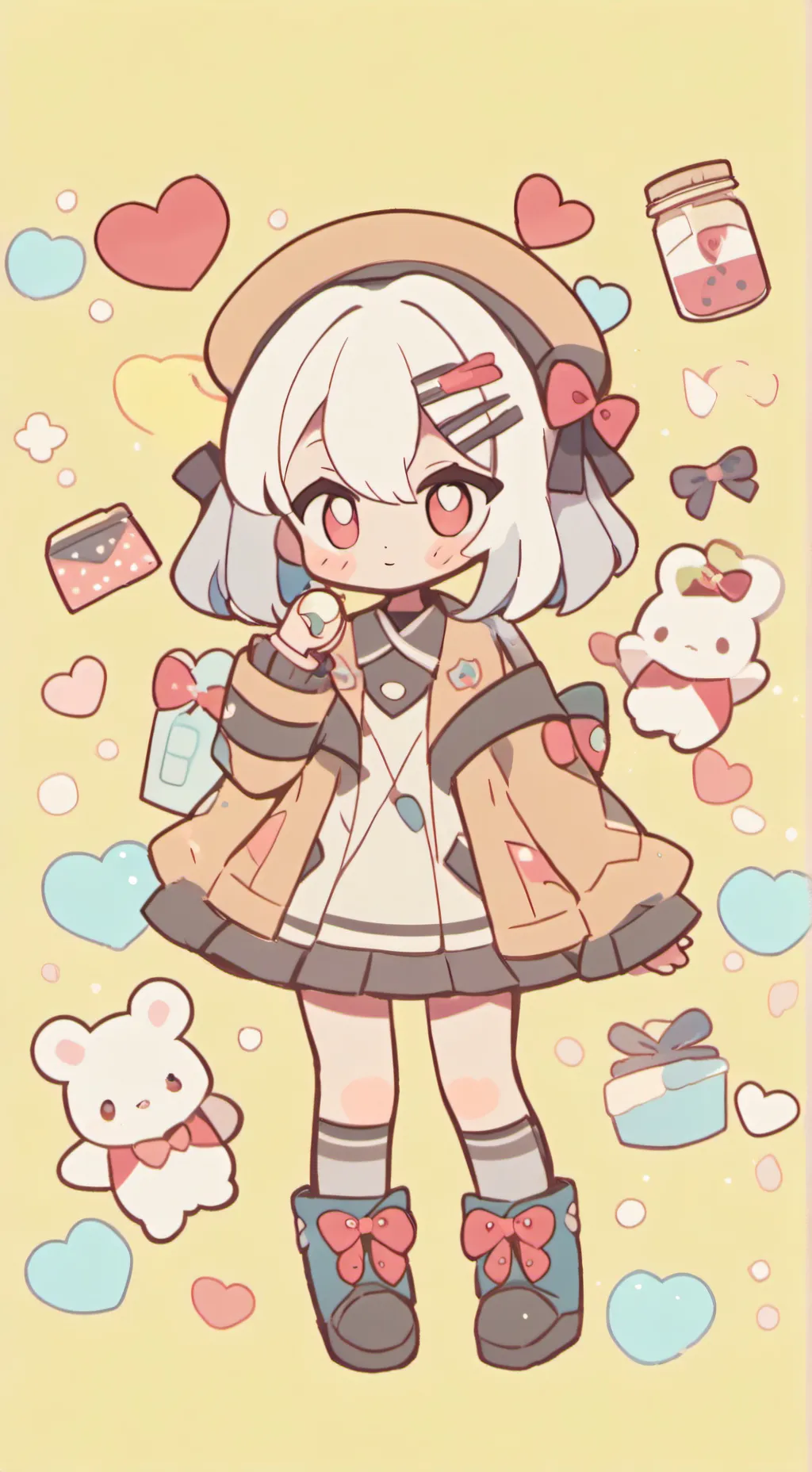 ai character: you and Dandy background