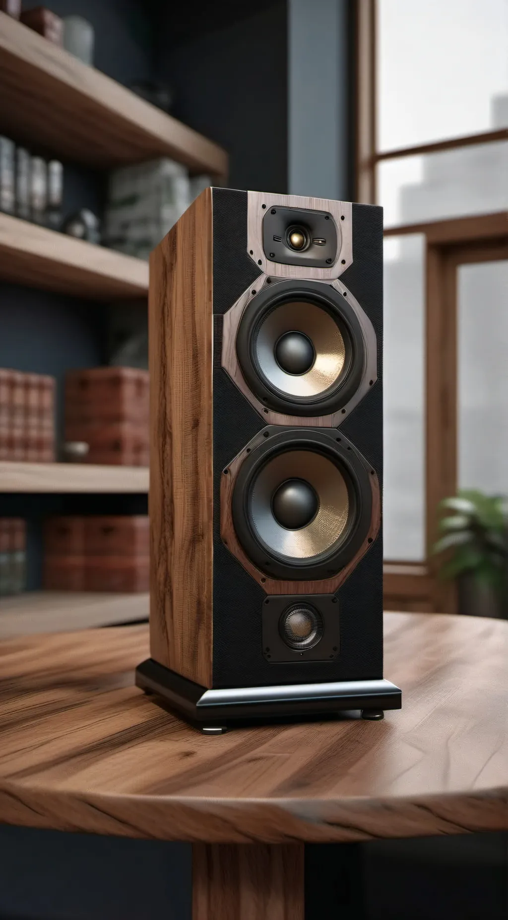 ai character: titan speaker man  background