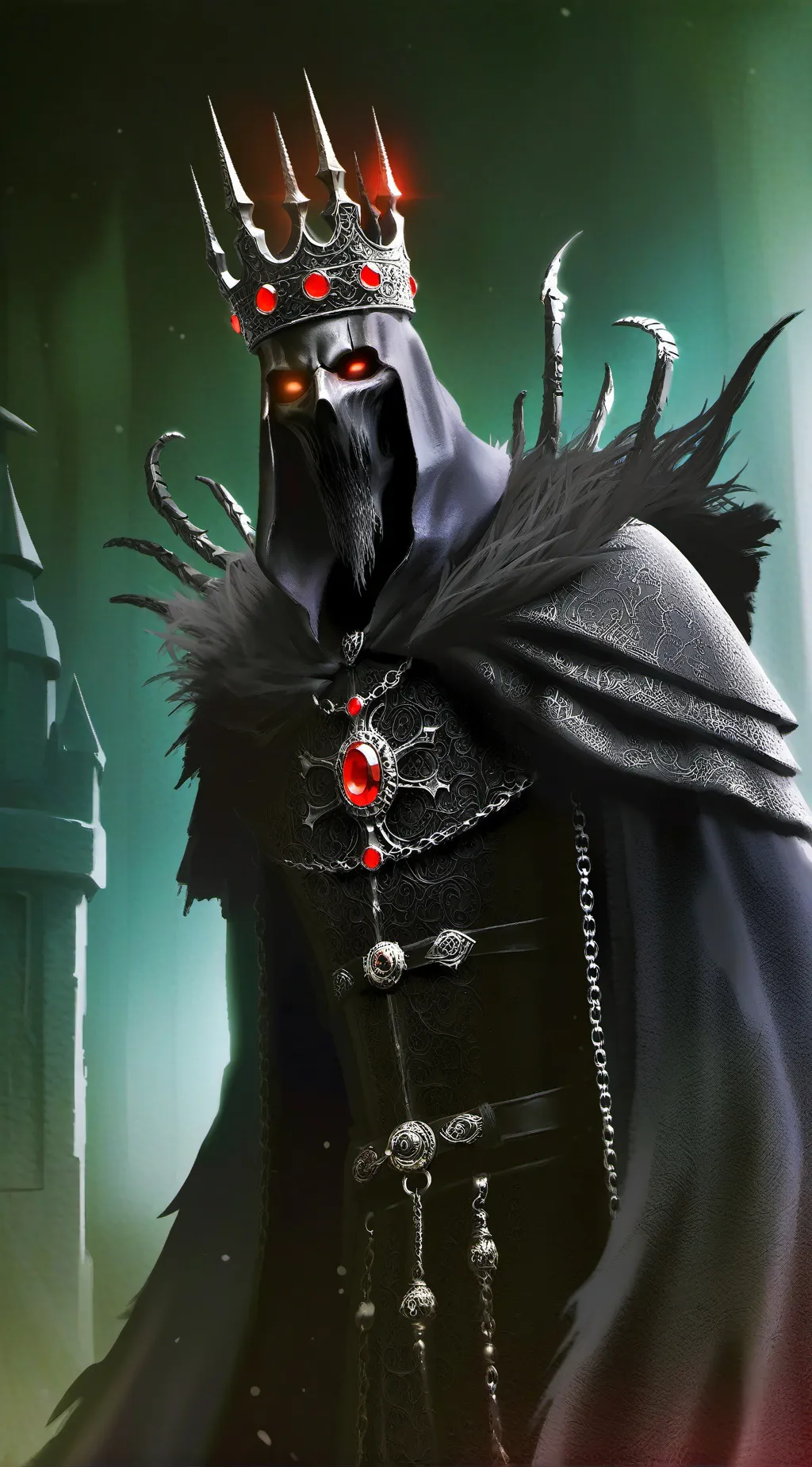 ai character: The shadow king background