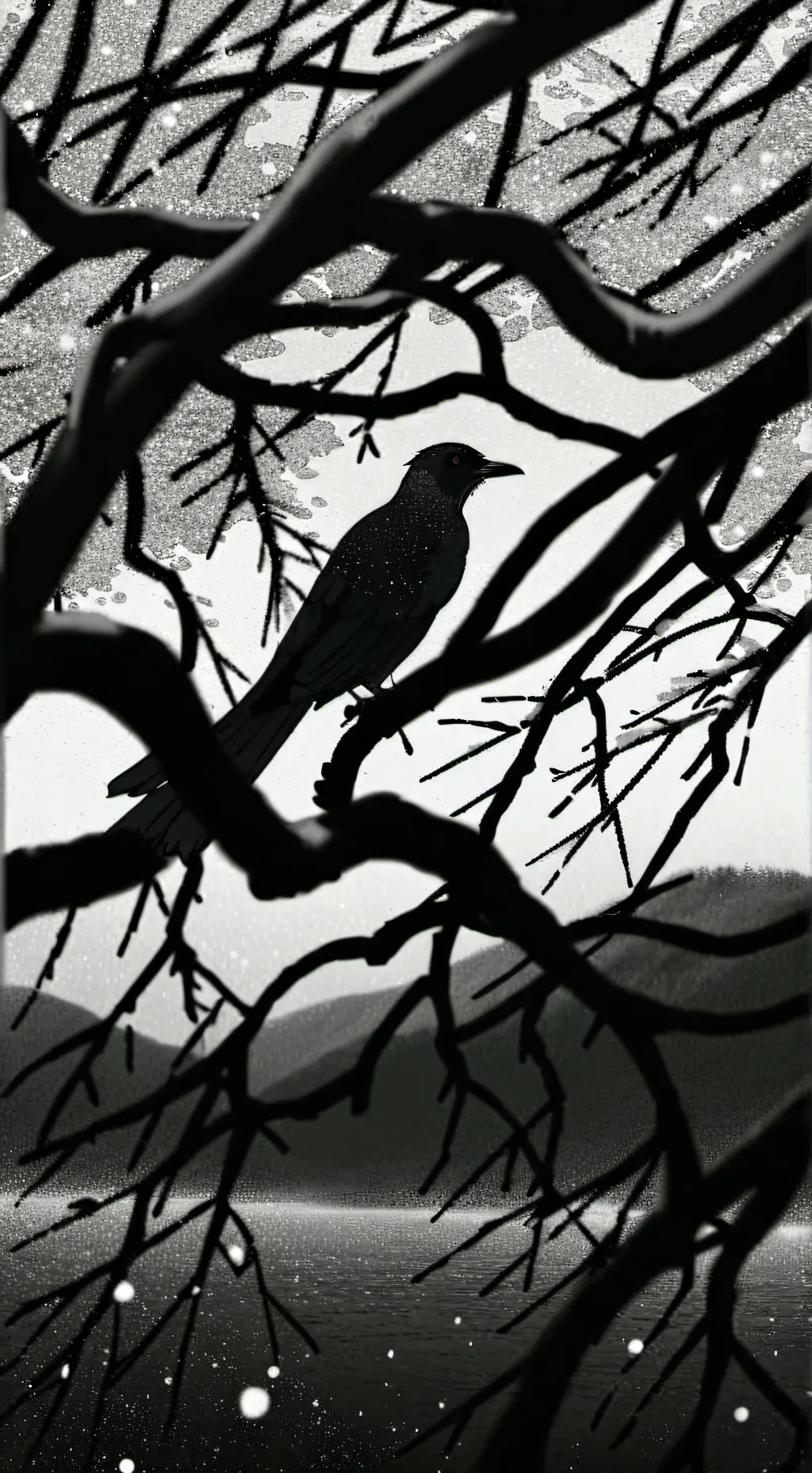 ai character: 🖤🤍 Slenderman🤍🖤 background