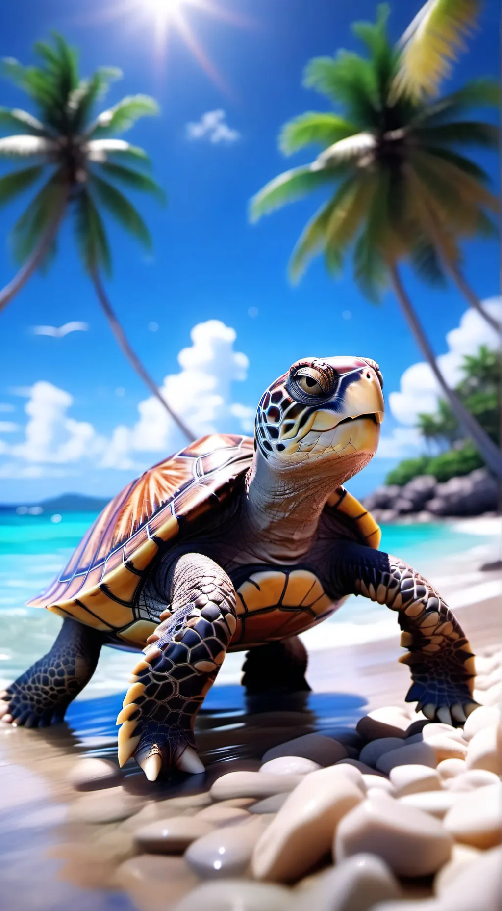 ai character: turtle background