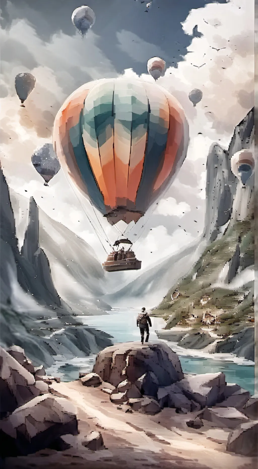 ai character: Anime world background