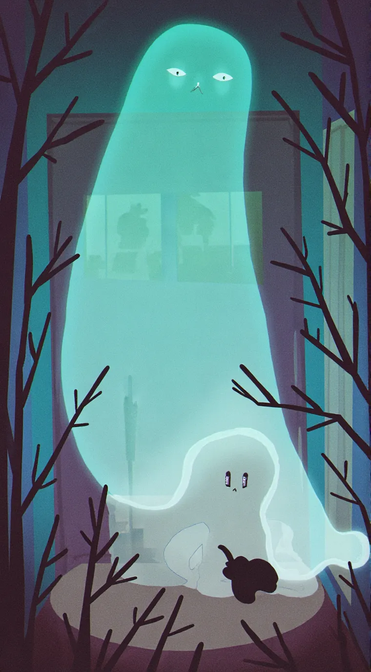 ai character: pou x dou background