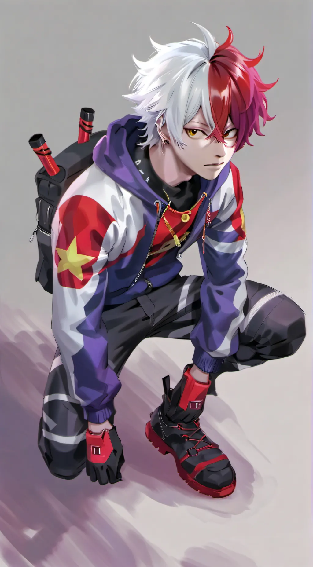 ai character: mha spider  background