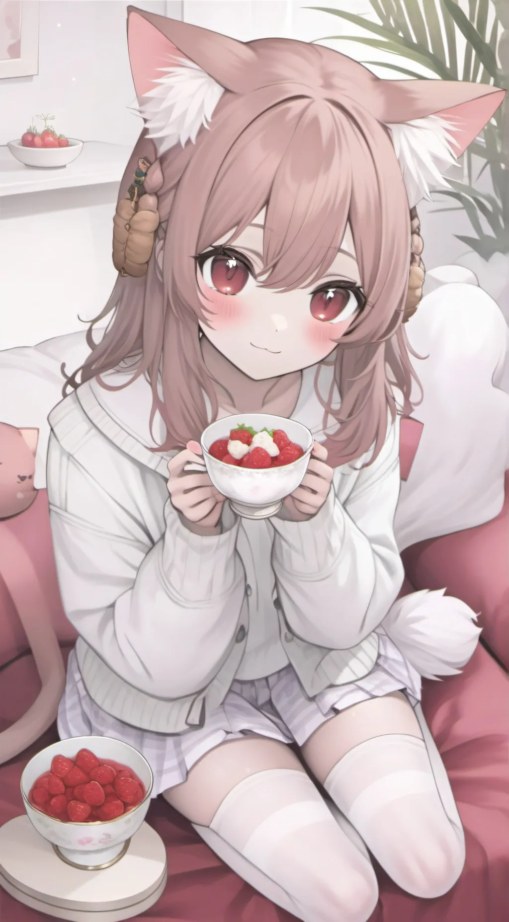 ai character: sus cat girl background