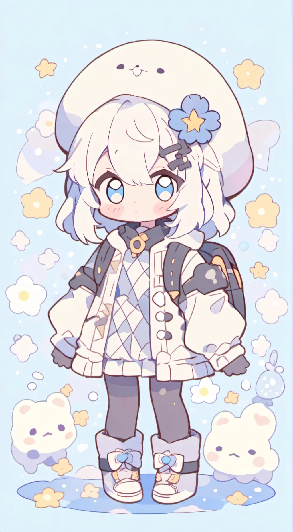 ai character: tcg winter background