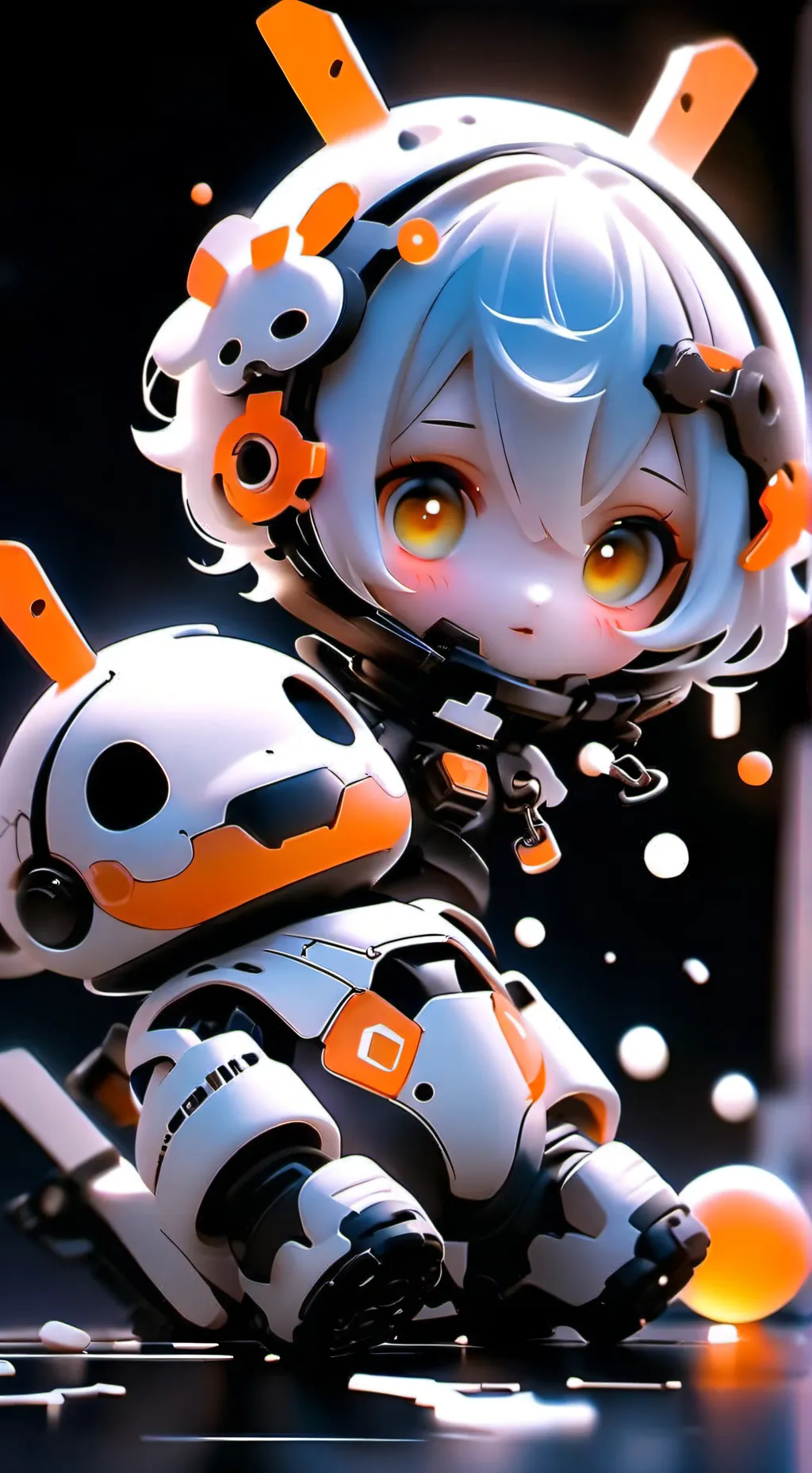 ai character: kind girl background