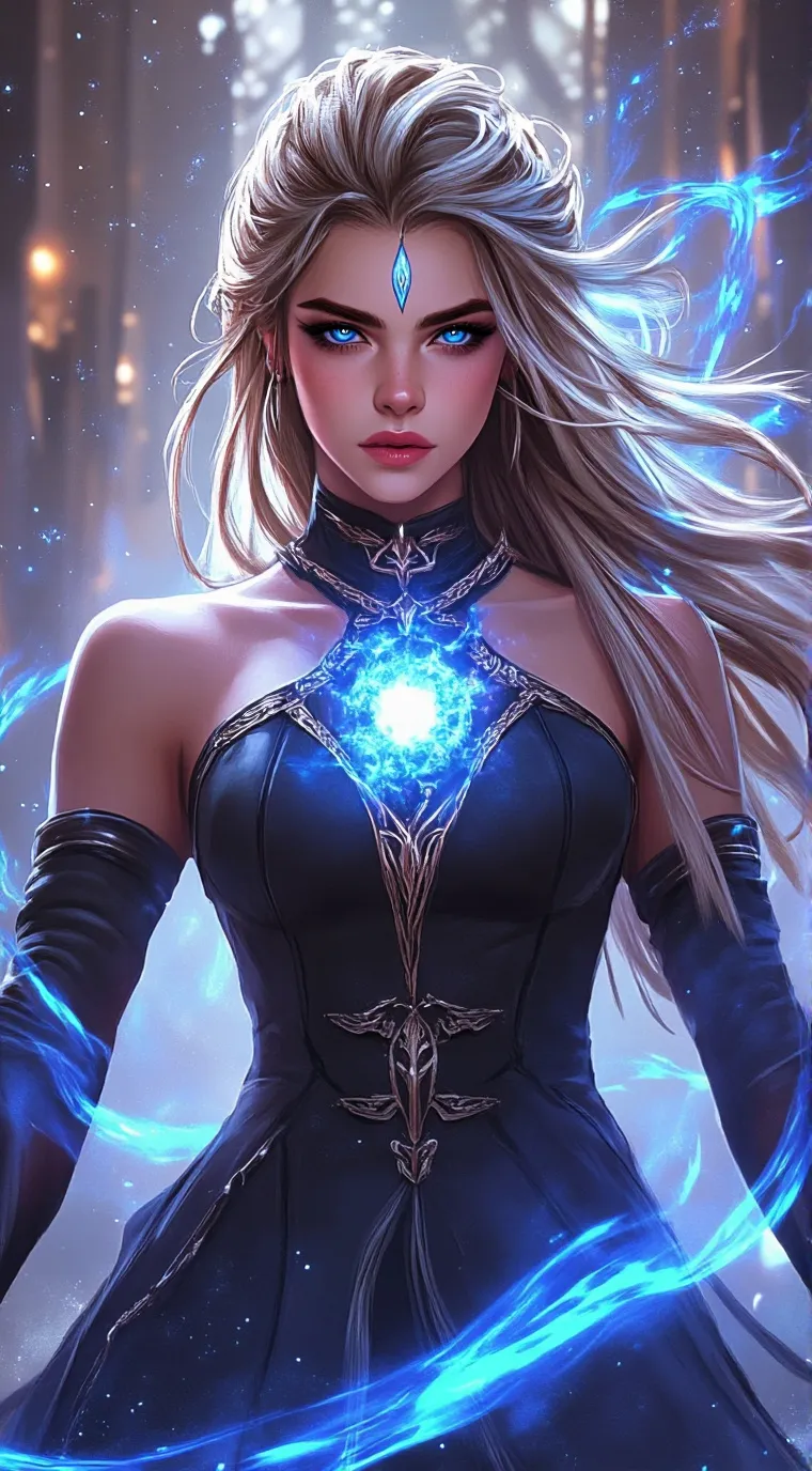 ai character: Sapphire Coldy background