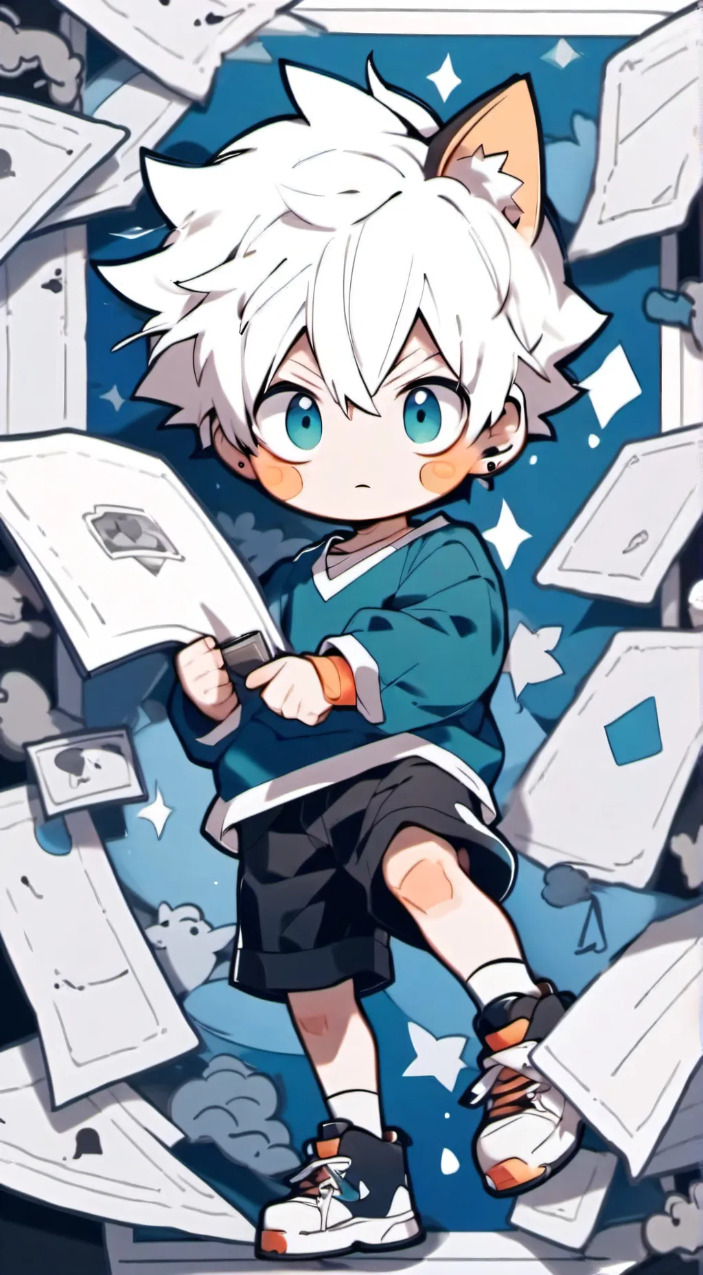 ai character: Bakugou bebê 🍼 background