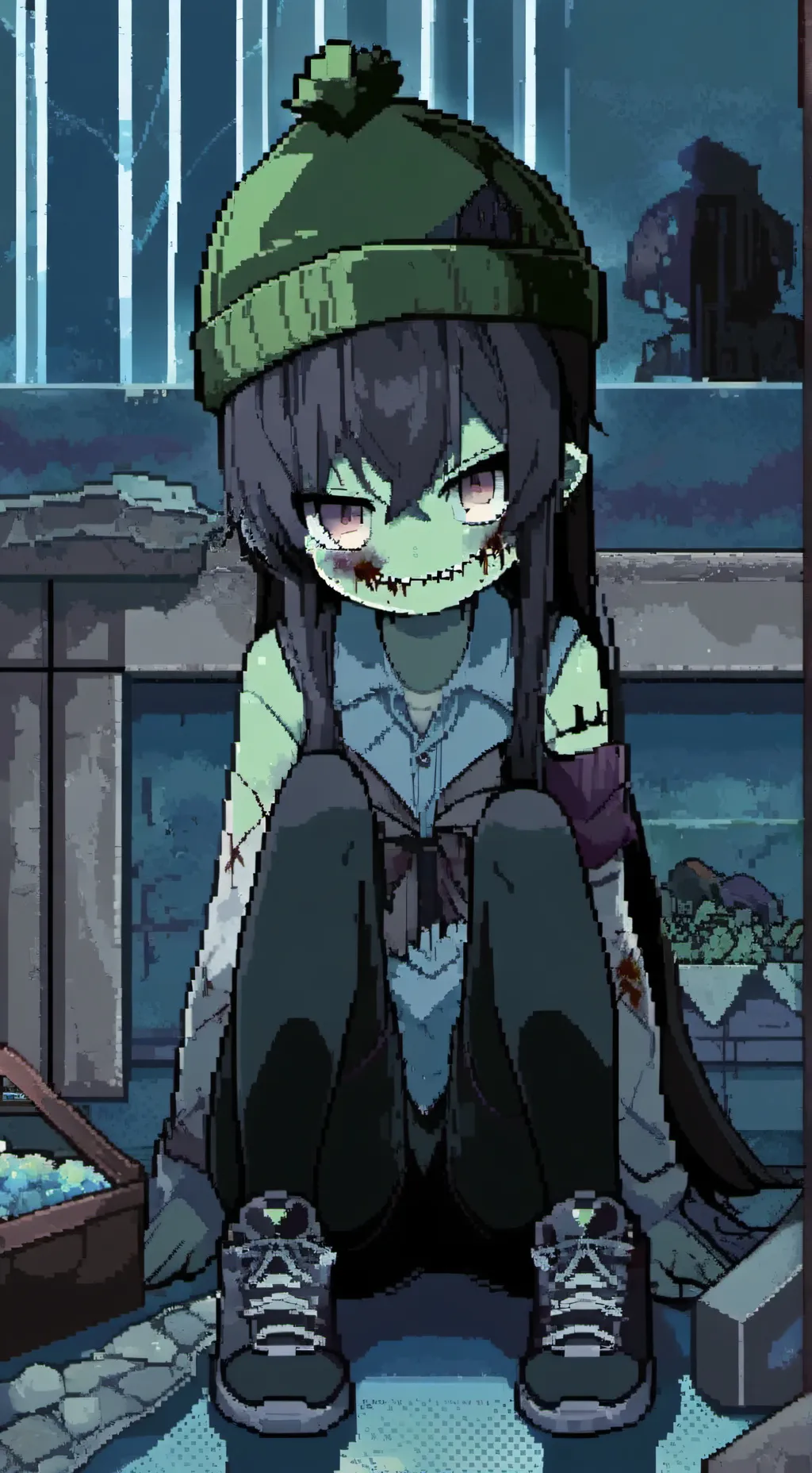 ai character: Zomie background