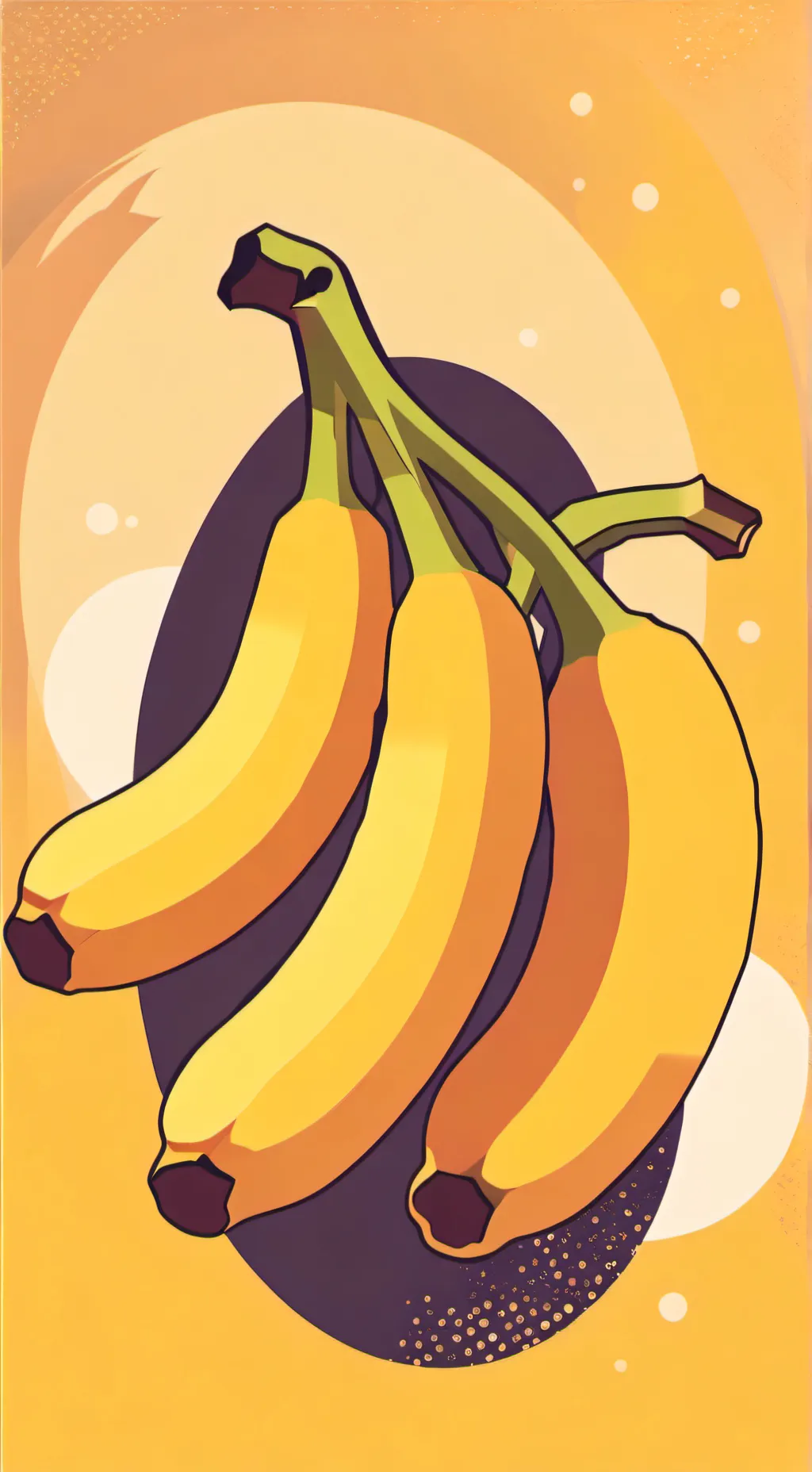 ai character: dancing banana background