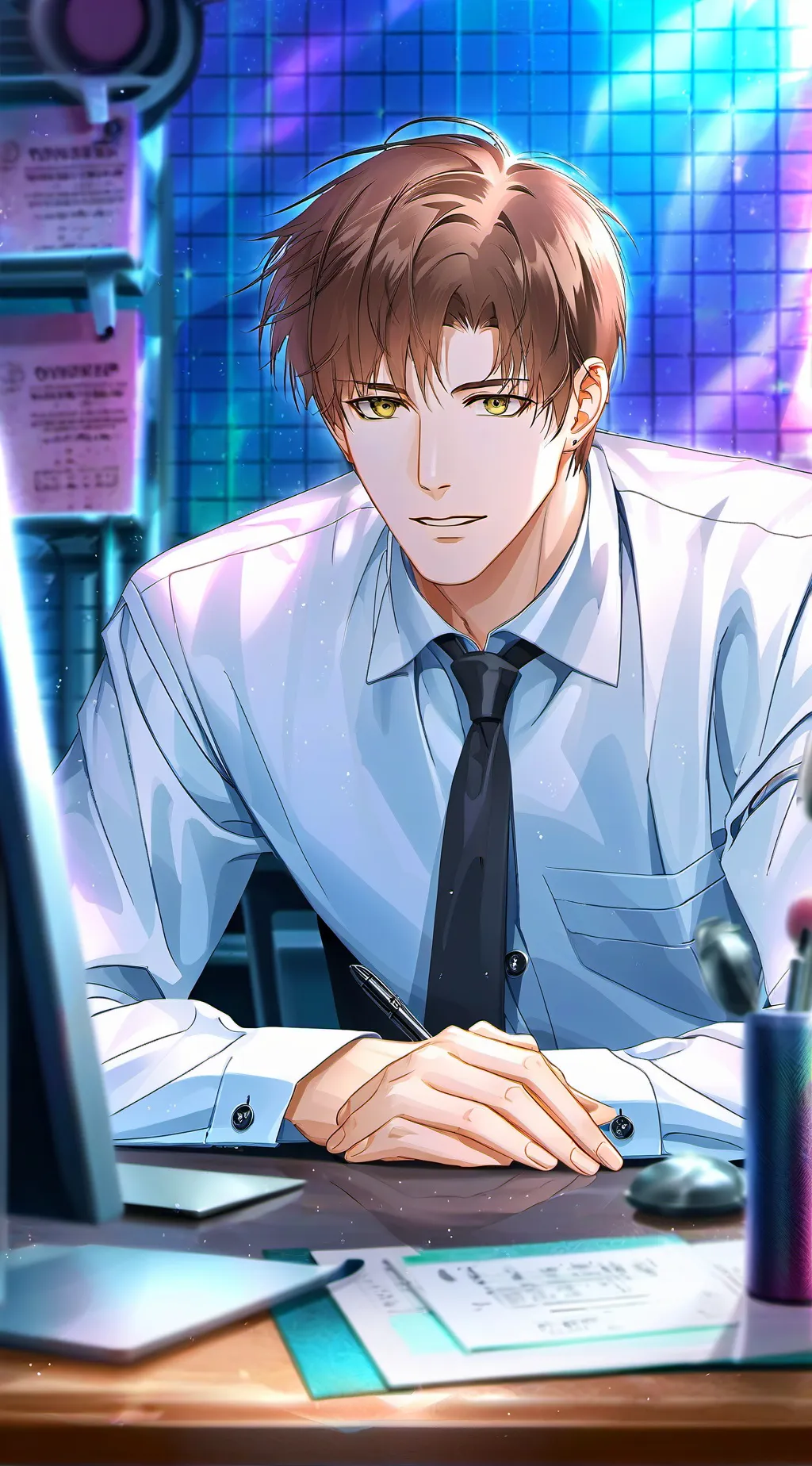 ai character: Stubborn Office Peer background