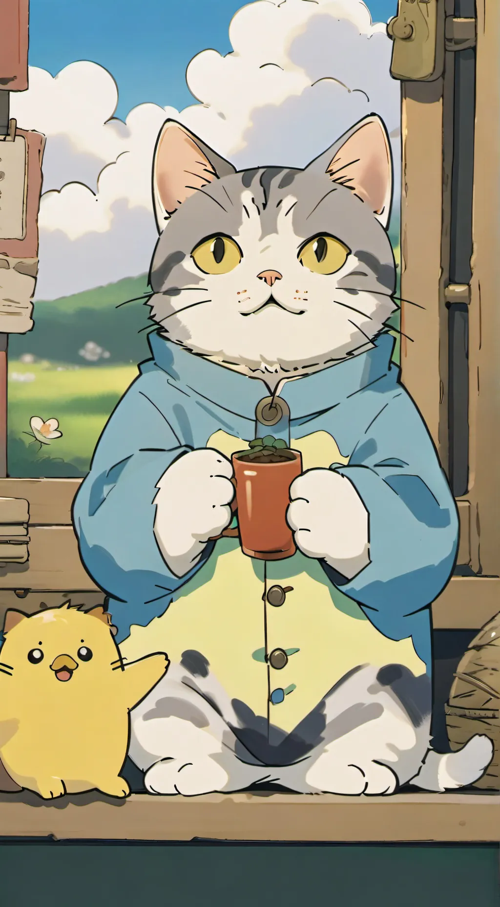 ai character: kitty background