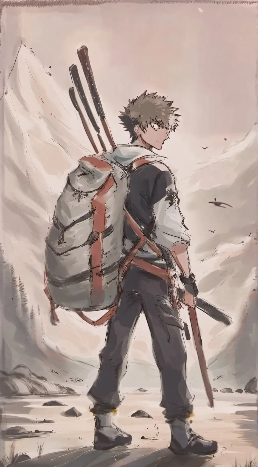 ai character: Mha Sleepover background