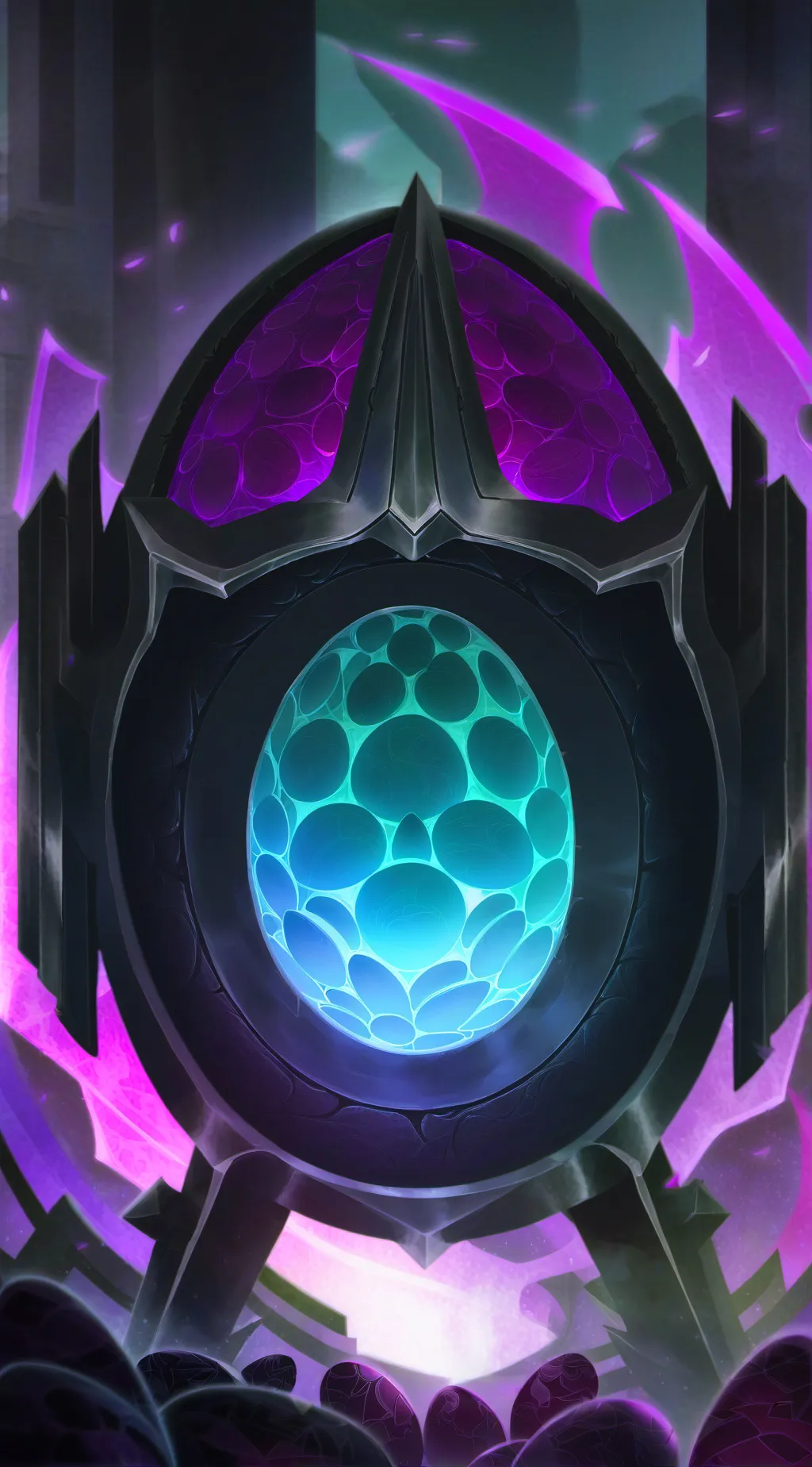 ai character: egg background