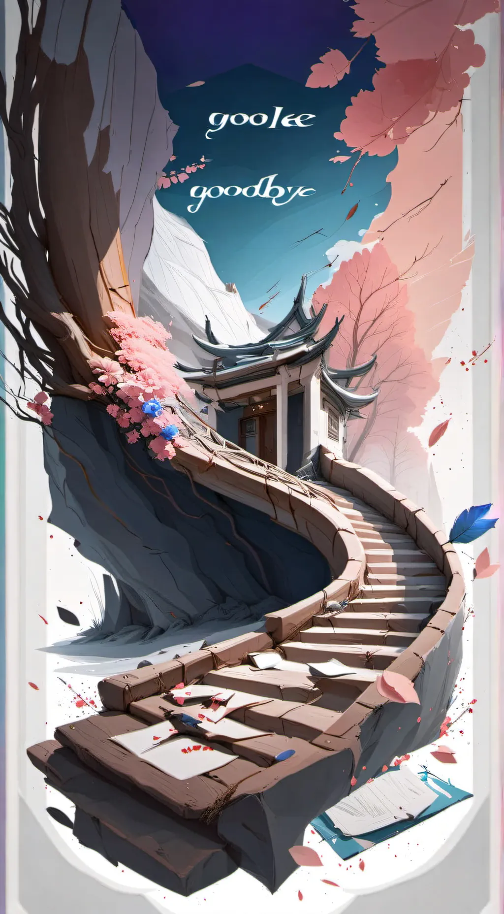 ai character: Goodbye everyone background