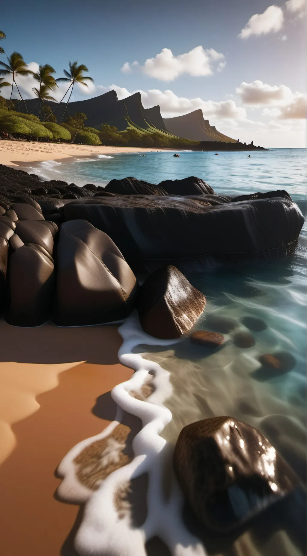 ai character: ☆FORSAKEN BEACH☆ background