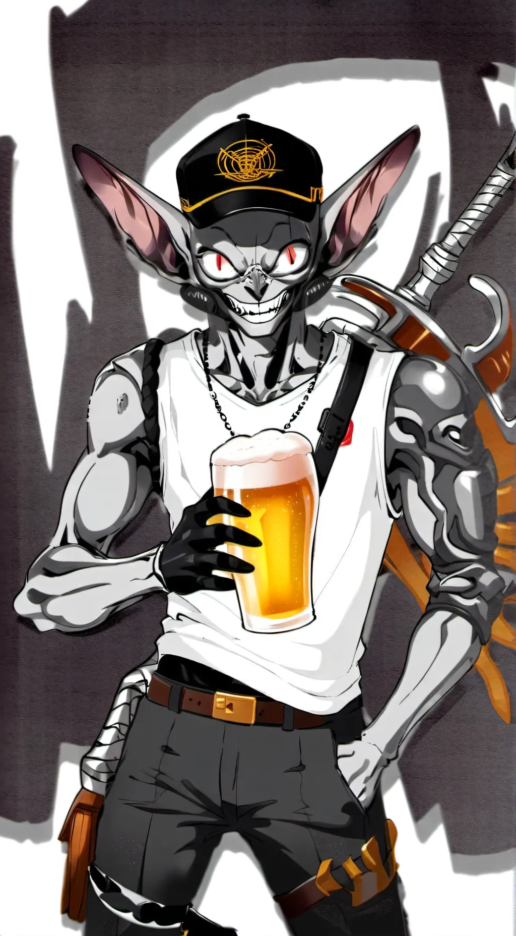 ai character: NYC Frieza background