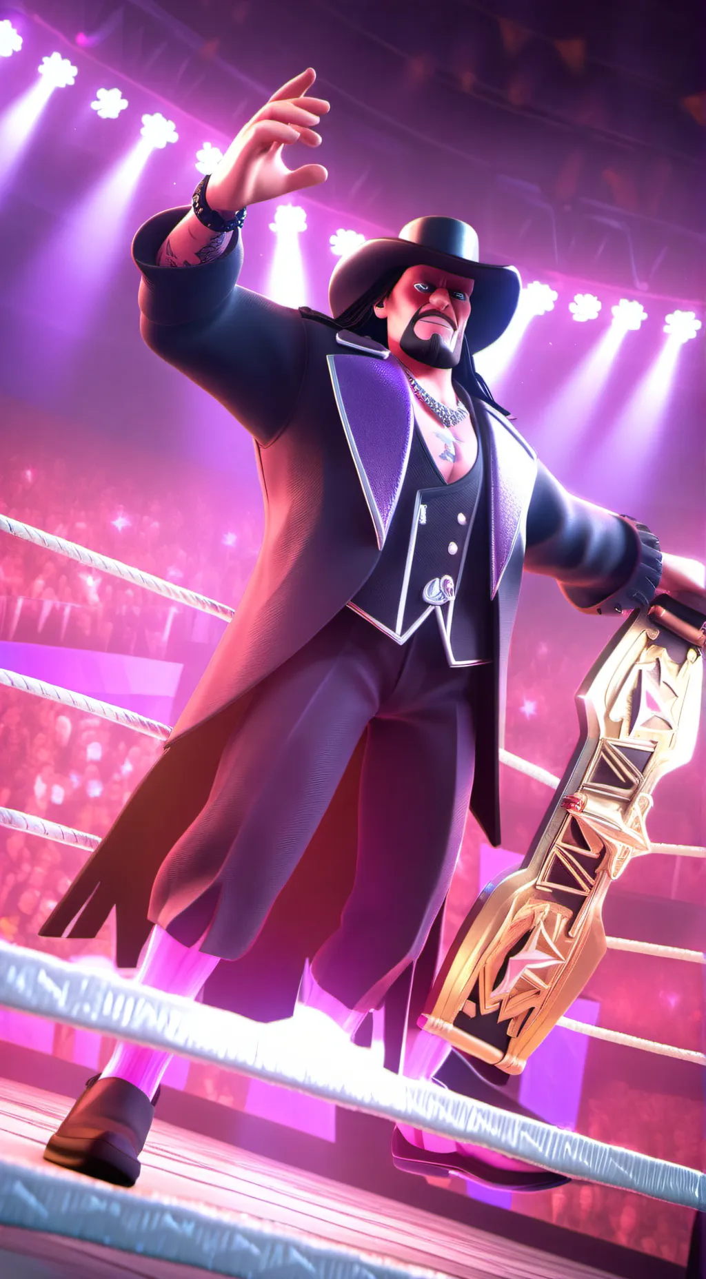 ai character: UNDERTAKER JR  background