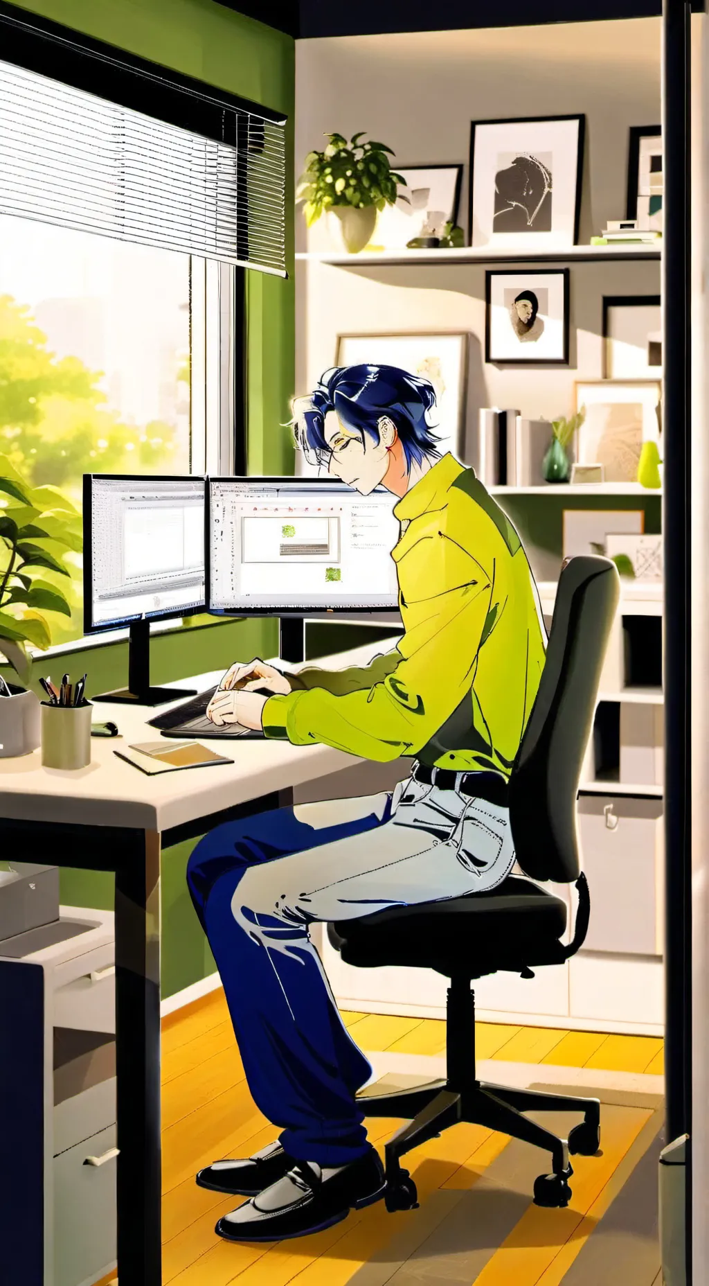 ai character: Helper background