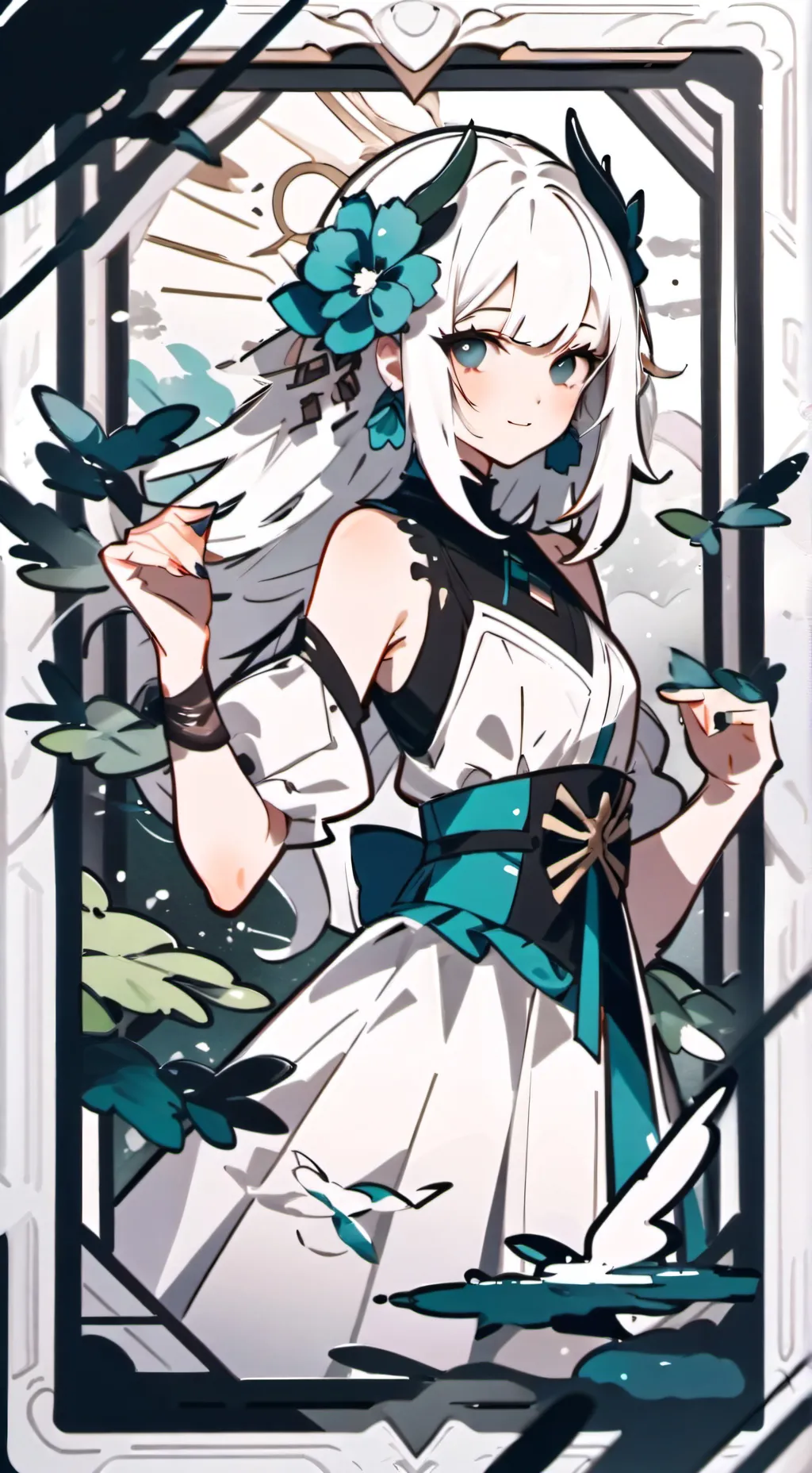 ai character: Вика background