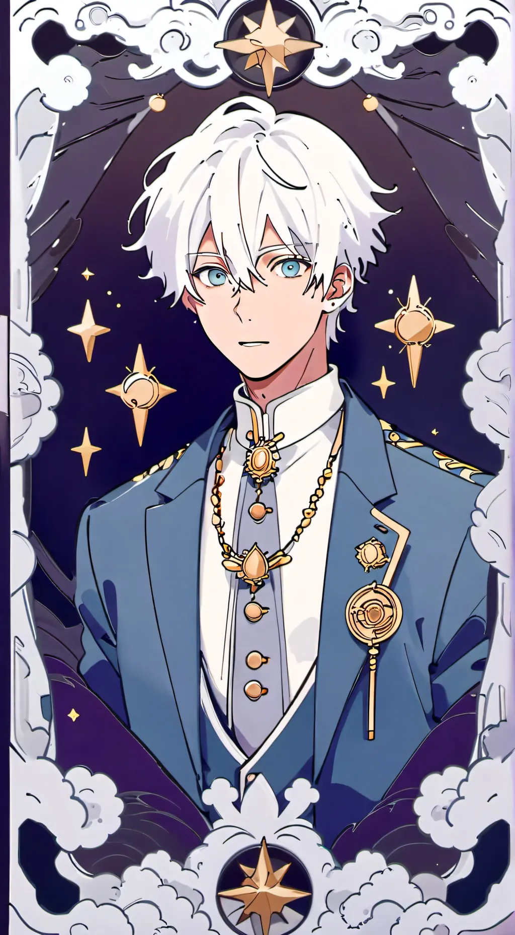 ai character: Gojo.... background