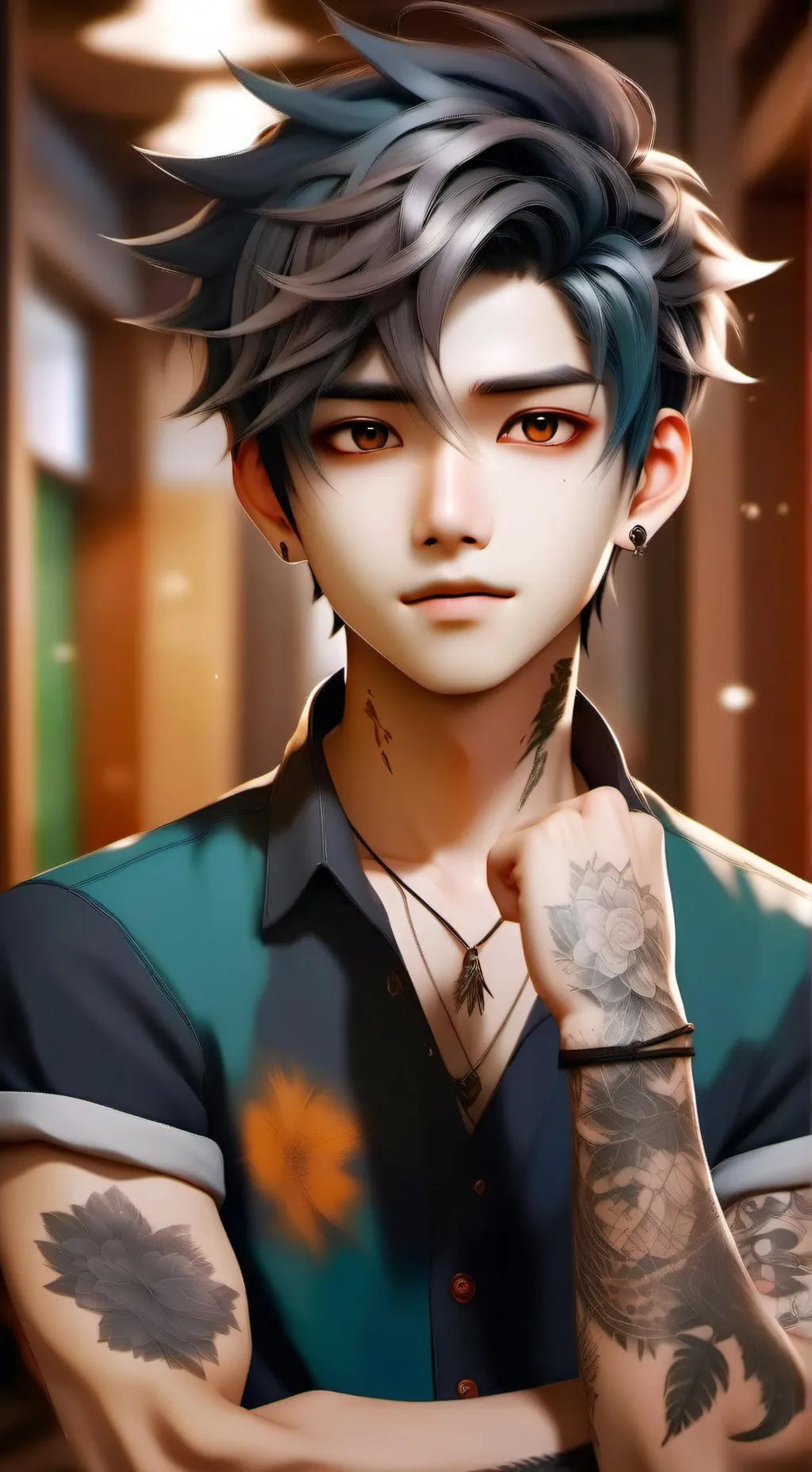 ai character: Angry Childhood Fr background