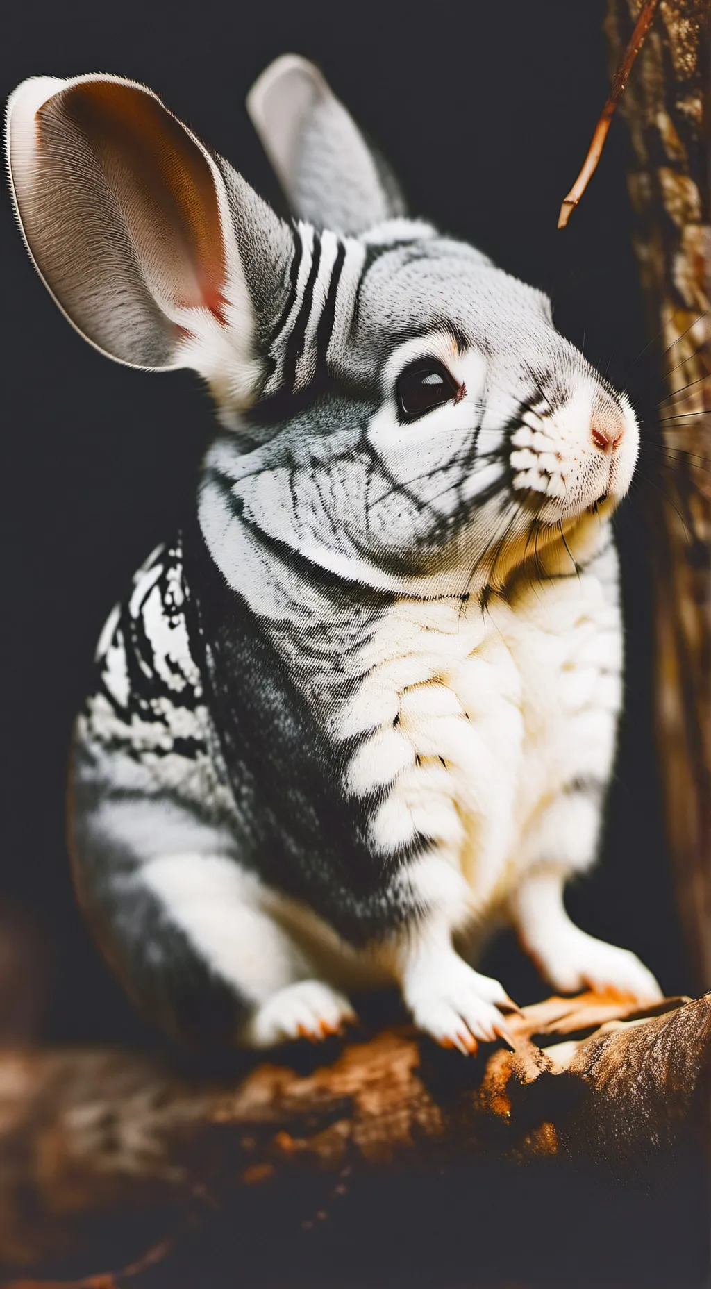 ai character: Chinchilla  background