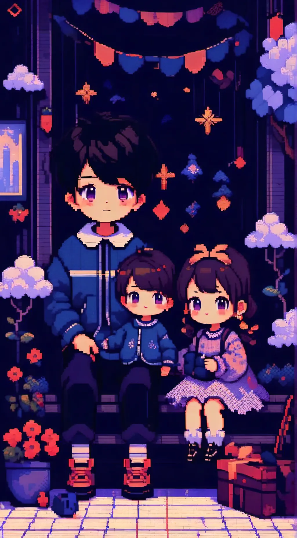 ai character: Lilly and max background