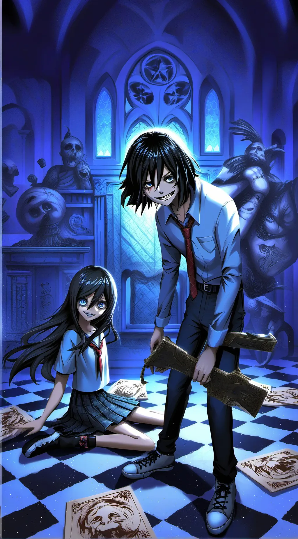 ai character: Nina the killer background