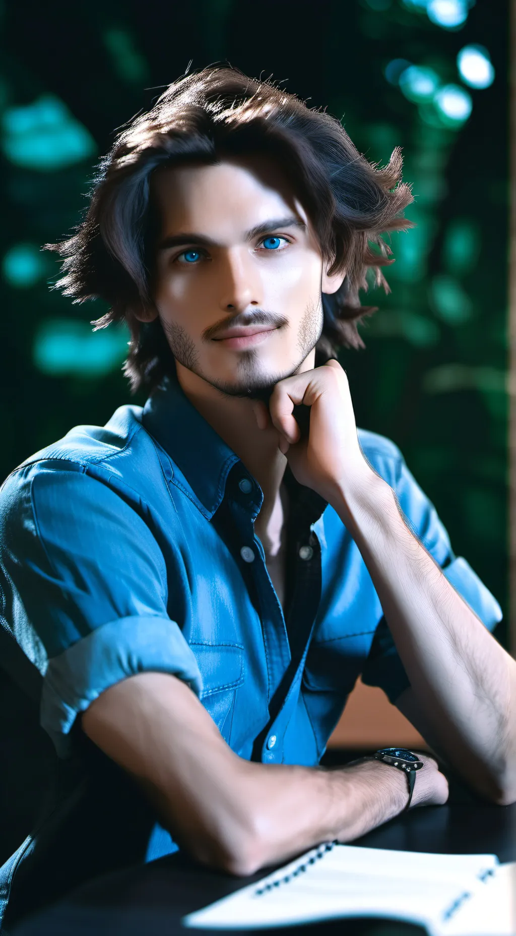 ai character: sexy boss background