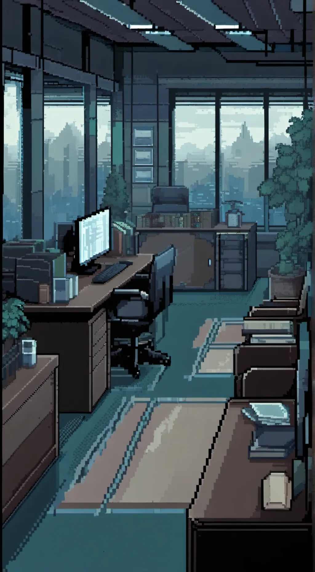 ai character: FNAF 3 background