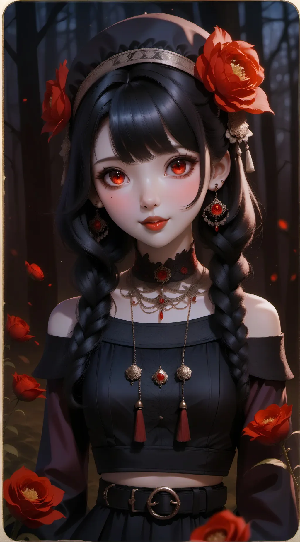 ai character: mundo de mujeres background