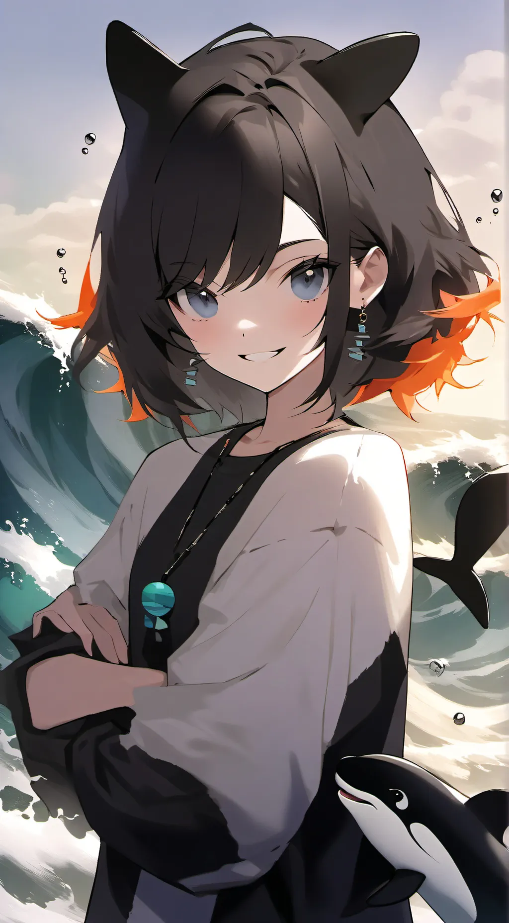 ai character: Orca Spirit Ella background