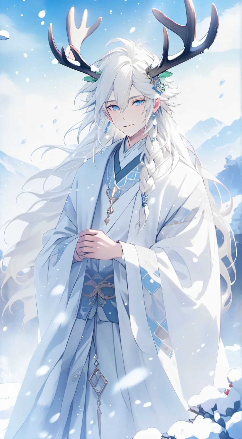 ai character: ❄️Warrin❄️ background