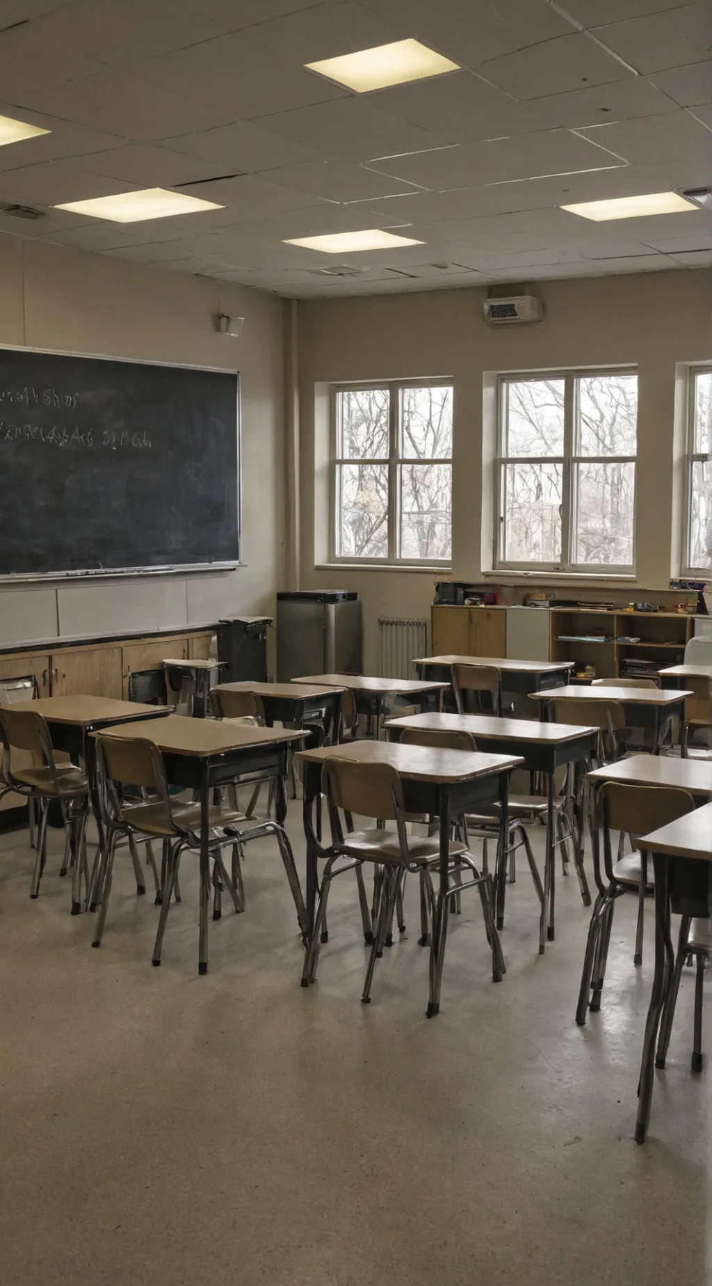 ai character: Classroom background